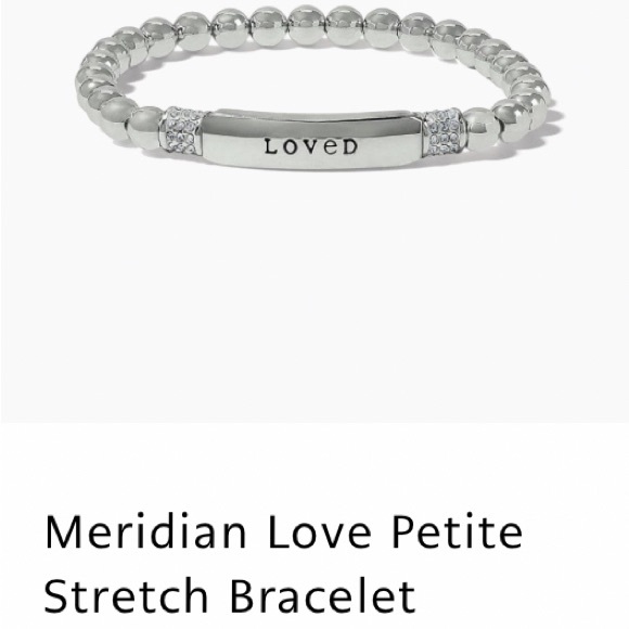 Brighton “Beautiful” Silver Beaded Bracelet slightly worn - Picture 6 of 6